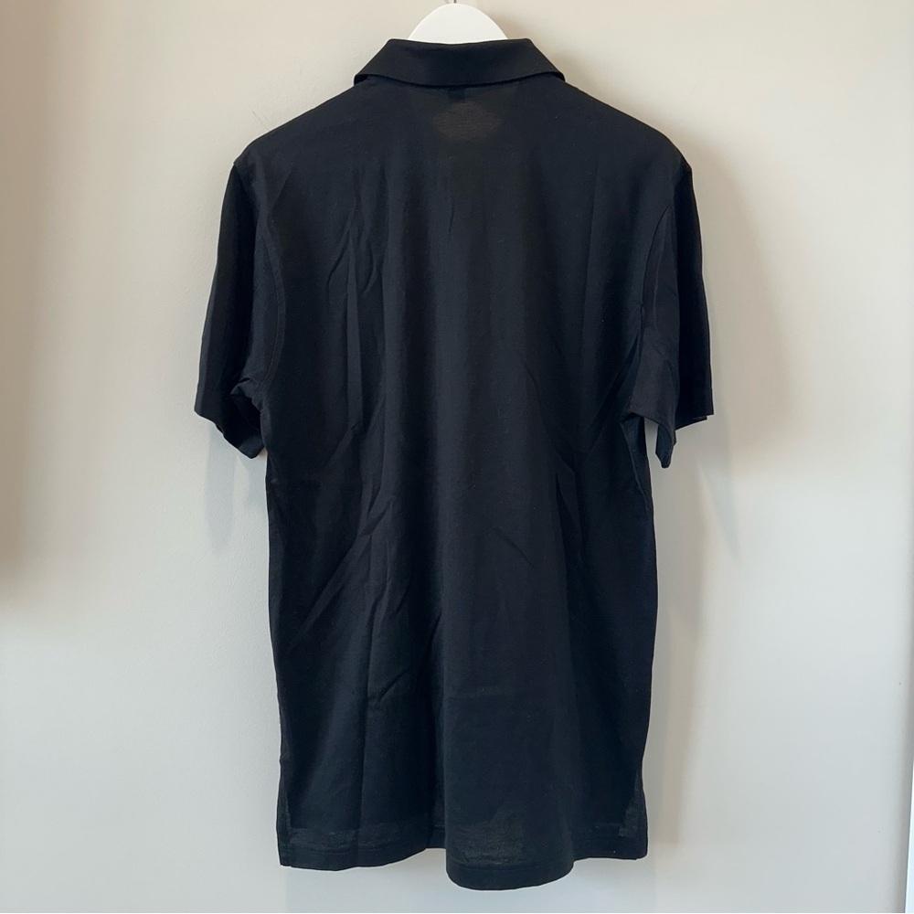 Peter Millar Golf Polo Short Sleeve Black Shirt 100% Cotton Small Country Club - Picture 5 of 8